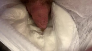 Pissing in my fresh diaper 