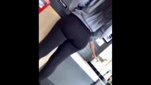 Thick ass in spandex @ McDonald’s 