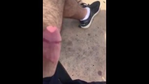 19 yo arab boy pulls out dick in public next to straight friend