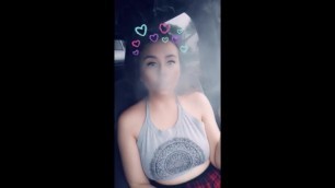 FIRST TIME PUBLIC FACE REVEAL Smoking Joint with Angelic Jada 420 Brat