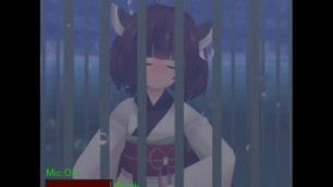 Anime Loli Girl Trapped in Metal Cage Drowning UW