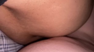 A 21 year old cums deep in a 35 your old pussy beside her husband 