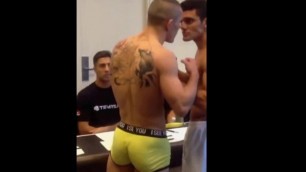 Perfect Ass in Tight Underwear in Public. Hot Wrestlers