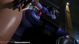 Widowmaker fucked on a bar stool (sound + looped)