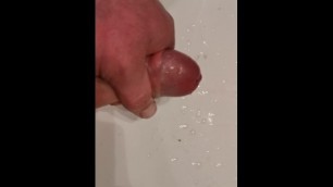 Dirty 4.5 inch  cock is ejaculating sperm prematurely