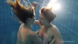 Duna and Nastya Horny Underwater Lesbians