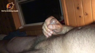 Quick jerk off with big load