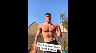 Jock ant fitness model college boy show off cam