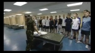 Military Training on how to take a Shower.