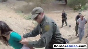 Brunette Teen Fucked On The Border