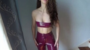 Wearing latex for the first time