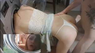 The Maid Got Stuck In The Washing Machine And Was Fucked Hard
